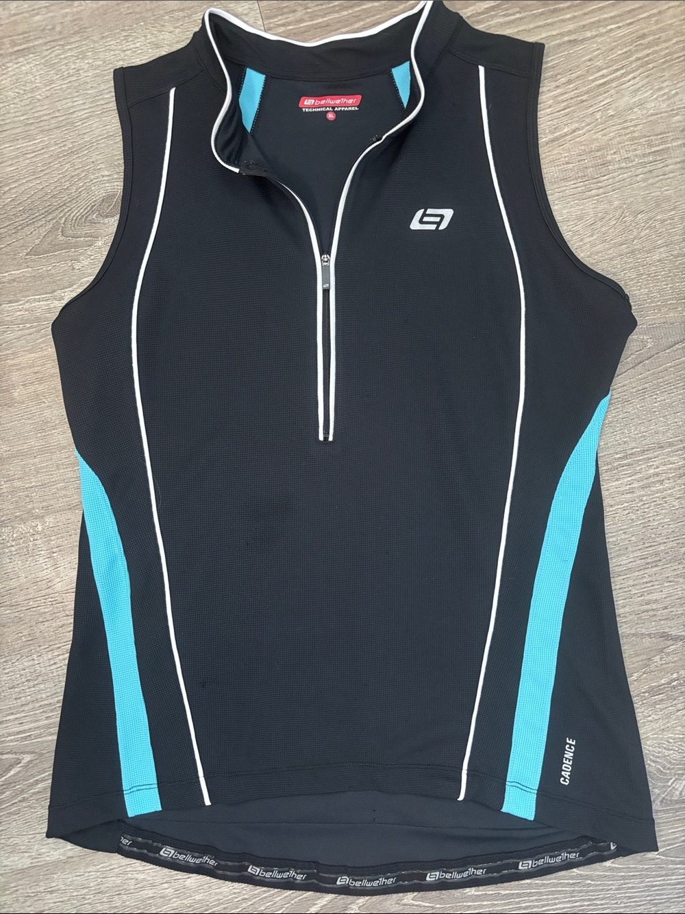 Bellwether Cycling Jersey Technical Apparel Cadence Sleeveless Shirt Sz XL